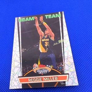 🏀1992-93 Stadium Club Beam Team #7 Reggie Miller Near Mint